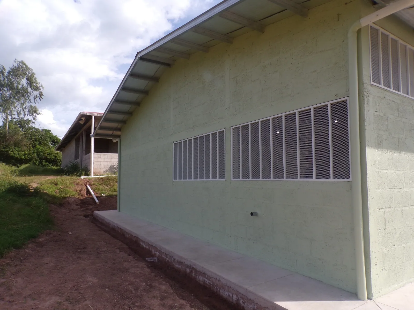 Foundation work on the new feed mill at the City of Refuge in Honduras