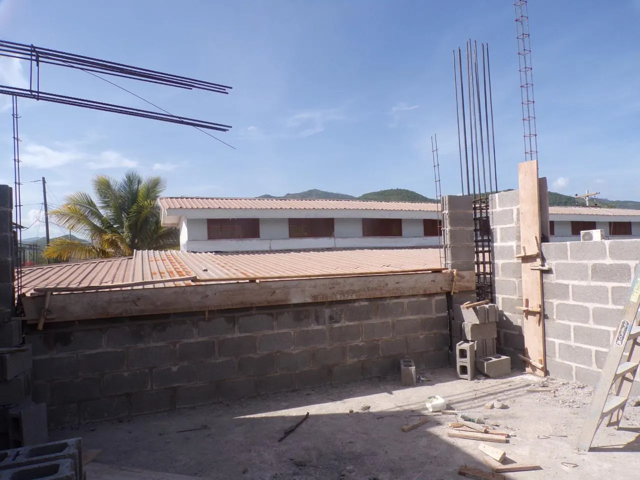 Progress on the high school and college campus at the City of Refuge
