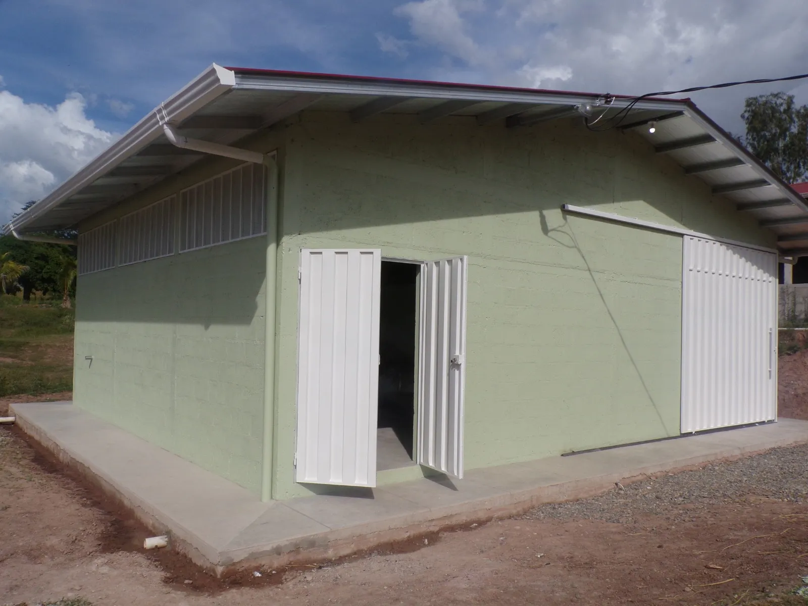 The nearly completed feed mill at the City of Refuge in Honduras